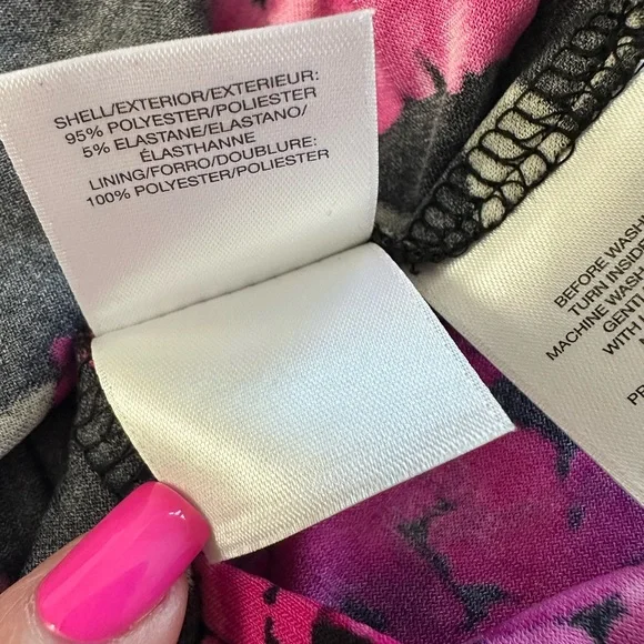 Anne Klein Pink and Black Dress - Picture 9 of 9